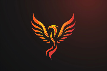 Wall Mural - Modern and stylish phoenix logo.