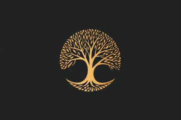 Wall Mural - Beautiful and stylish tree logo.