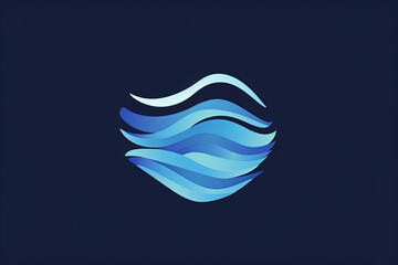 Poster - Beautiful and stylish water logo.