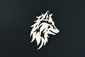 Wall Mural - Beautiful and stylish wolf logo.