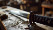 Beautiful katana swords with different patterns