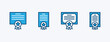 © Vilogsign - Certificate icon set. Certificate with badge or medal. Contains achievement, award, quality, diploma, and business certificate icons symbol. Vector illustration