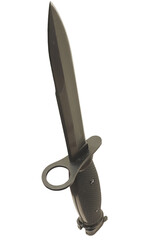 Wall Mural - military bayonet on transparent background