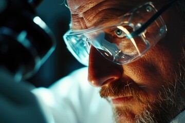 Aufkleber - Person wearing glasses up close. Versatile image suitable for various purposes