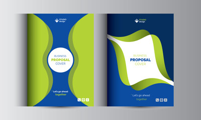 Business Proposal Catalog Cover Design Template Concepts