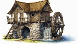 old wooden mill