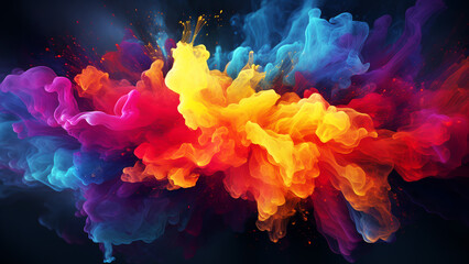 Leinwandbilder - Smooth gradient background for web development ,created by AI