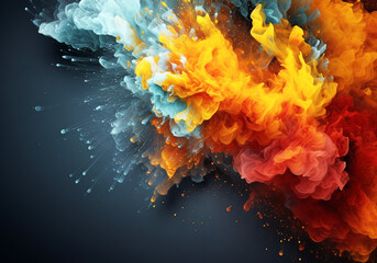 Leinwandbilder - Smooth gradient background for web development ,created by AI
