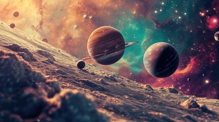 Poster - Planets visible in the sky. Perfect for astronomy enthusiasts or educational materials