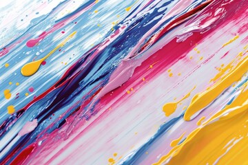 Aufkleber - A detailed view of a vibrant and colorful painting on a wall. This image can be used to add a pop of color and artistic touch to any creative project