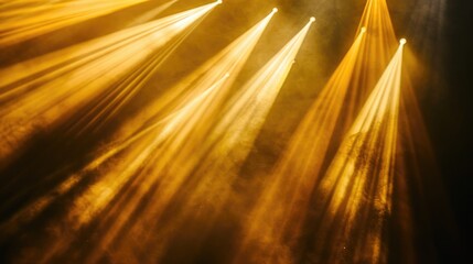 Poster - A group of lights suspended in the air. Perfect for adding a touch of magic to any project