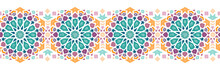 Abstract Hand Drawn Seamless Pattern, Arabic Style, Background, Great For Fabrics, Wallpapers, Wrapping - Vector Design