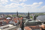 Fototapeta Miasto - Drezno, Saksonia, Niemcy, stare miasto, katedra, pałac Zwinger, widok, zabytkowe budynki, panorama, architektura