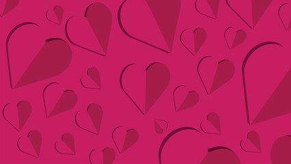 Wall Mural - Abstract simple valentine love pink background.