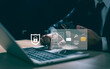 © STPDC Studio - Cybersecurity internet networking and data privacy concepts. secure access to user's personal information, secure Internet access, cybersecurity, information security and encryption.