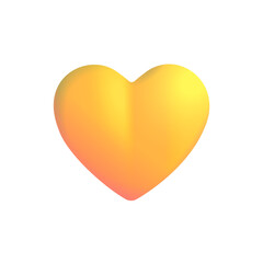 Wall Mural - Yellow Heart