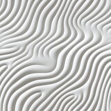 Fototapeta  - Seamless Elegant White Waves Pattern for Background, Textile, Print and Design Projects