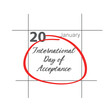 International Day of Acceptance - January 20.