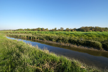 Sticker -  The Maye river in the Bay of the Somme. Hauts-de-France region