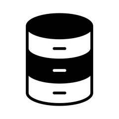 Poster - Database solid glyph icon