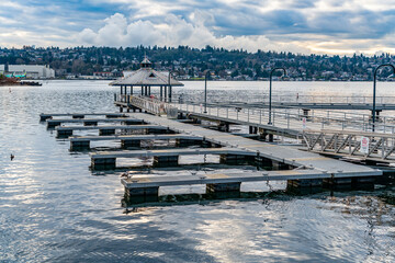 Canvas Print - Gray Coulon Park Pier