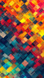Vibrant Mosaic of Abstract Squares
