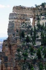 Sticker - View of the Grand Canyon, North Rim, Arizona, United States