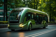 © scharfsinn86 - Green bus powered by clean carbon neutral energy...