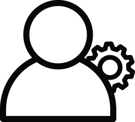 Poster - skill worker icon vector