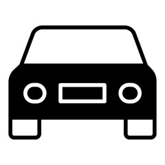 Wall Mural - Car solid glyph icon