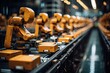 Perfect Dance: Robots streamline warehouse, moving goods with synchronized accuracy., generative IA