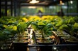Exuberant greenhouse reveals diverse and meticulous cultivation., generative IA