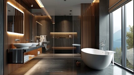 Wall Mural - modern bathroom interior