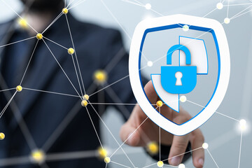 Aufkleber - security data code digital concept