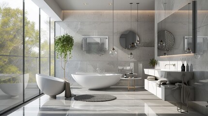 Wall Mural - modern bathroom interior