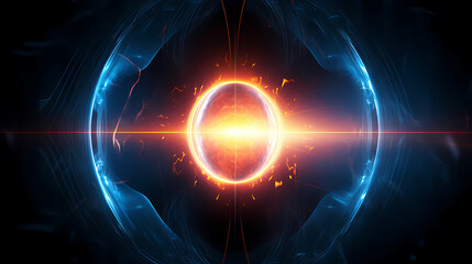 Wall Mural - Technology abstract graphic poster web page PPT background, technology background
