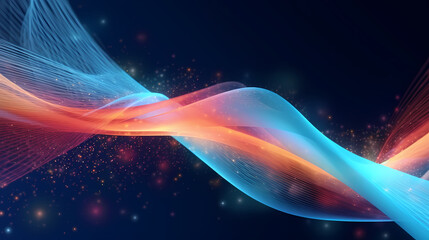 Wall Mural - Technology abstract graphic poster web page PPT background, technology background