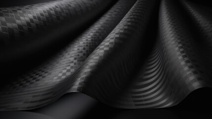 Poster - Abstract background made of carbon fabric. AI generative.