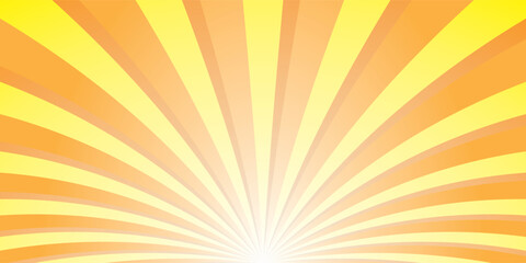 Wall Mural - Sunburst vector illustration with radiant background, conveying a retro