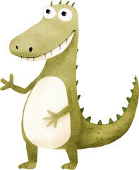 Aufkleber - Alligator created with Generative AI technology