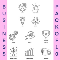 set of icons for business