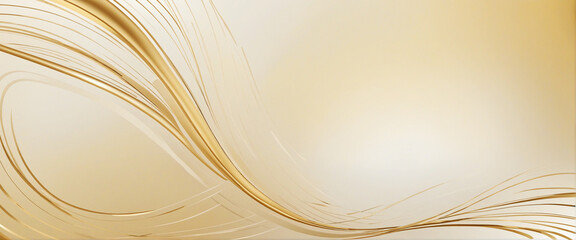 Elegant golden line background for beauty and fashion content.