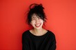 幸せそうな笑顔の日本人女性のポートレート（モデル・日本人・アジア人）