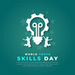 © Imnot99 - World Youth Skills Day Paper cut style Vector Design Illustration for Background, Poster, Banner, Advertising, Greeting Card