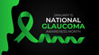 National Glaucoma Awareness month is observed every year in january. January is Glaucoma Awareness Month. Eye health, vision care concept for banner, cover, poster, flyer design. Vector illustration.