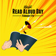 © tubagusrachmat - Vector illustration of World Read Aloud Day.