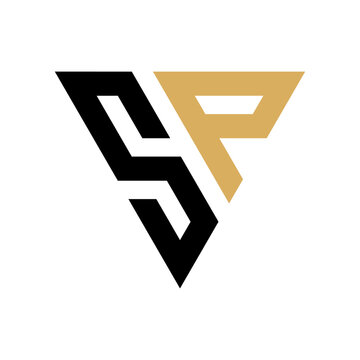 Initial SP Triangle Logo Design