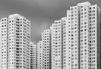 Aufkleber - exterior of high rise residential building in Hong Kong city
