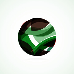 Poster - Abstract circle logo - minimalist emblem, timeless and universal shape of circle. Unique logo represent range of brands and concepts, encapsulating simplicity and creativity in single, iconic image