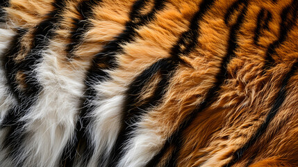 Wall Mural - close up of tiger fur background